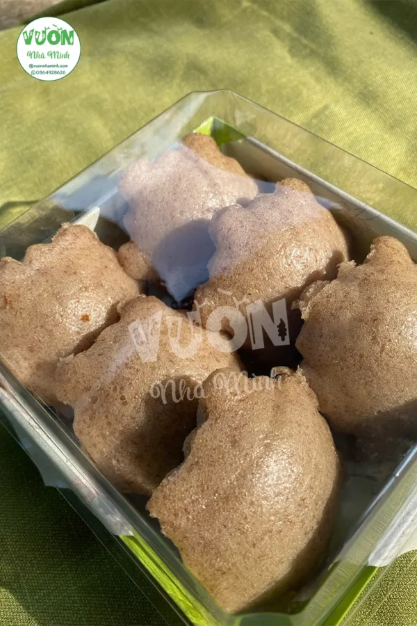 bánh bò chuối hồng