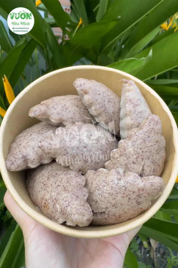 bánh bò chuối hồng
